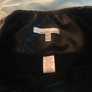 Faux Leather Skinny Leg Psnts